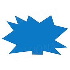 Papírové visačky DREAMER "ježek" 120 x 80 mm, modré, 90 ks