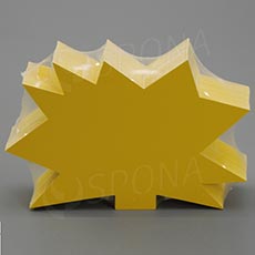 Papírové visačky DREAMER "ježek" 120 x 80 mm, žluté, 90 ks