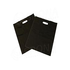 Igelitová taška LDPE, 20 x 30+5 cm, černá, 1 ks