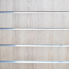 SLAT drážkový panel 120 x 240 cm, 23 drážek, rozteč 10 cm, bez insertů, dub bardolino